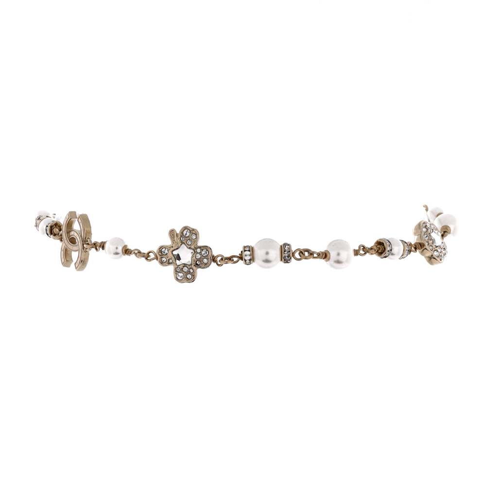 Chanel Cc Flowers Chain Choker Necklace #255011C11B